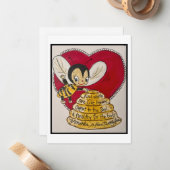 Valentinkarte Mitteilungskarte (Vorderseite/Rückseite Beispiel)