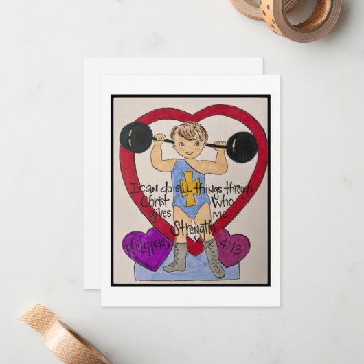 Valentinkarte Mitteilungskarte (Vorderseite/Rückseite Beispiel)