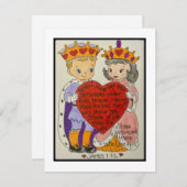 Valentinkarte Mitteilungskarte (Vorne/Hinten)