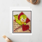 Valentinkarte Mitteilungskarte (Vorderseite/Rückseite Beispiel)