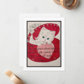 Valentinkarte Mitteilungskarte (Vorderseite/Rückseite Beispiel)