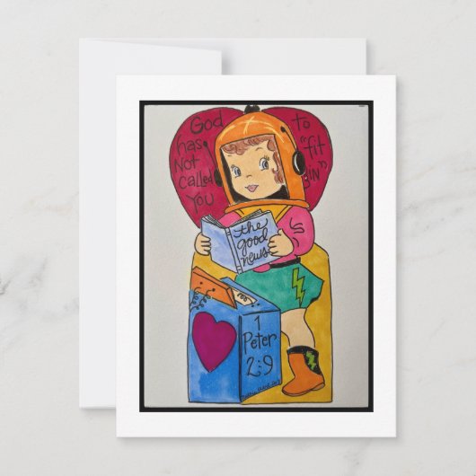 Valentinkarte Mitteilungskarte (Vorderseite)