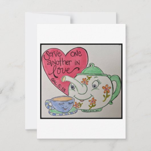 Valentinkarte Mitteilungskarte (Vorderseite)