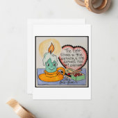 Valentinkarte Mitteilungskarte (Vorderseite/Rückseite Beispiel)