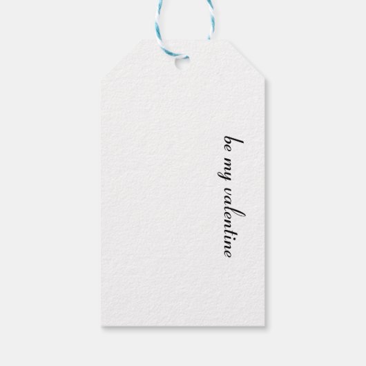 Valentinkatze Geschenkanhänger (Rückseite)