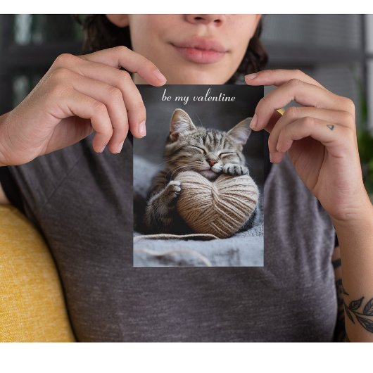Valentinkatze Postkarte