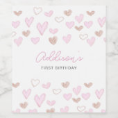 Valentinlabel, Valentinweinetikett, Weinetikett (Einzelnes Label)