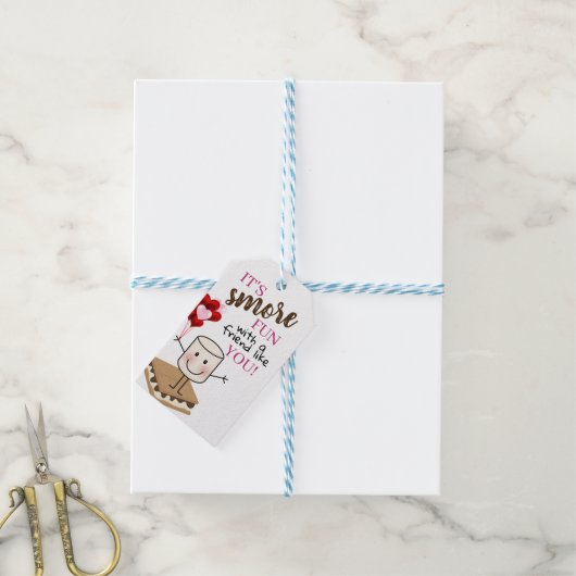 Valentinmarke Geschenkanhänger (Mit Garn)