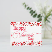 Valentinmassage Postkarte (Stehend Vorderseite)