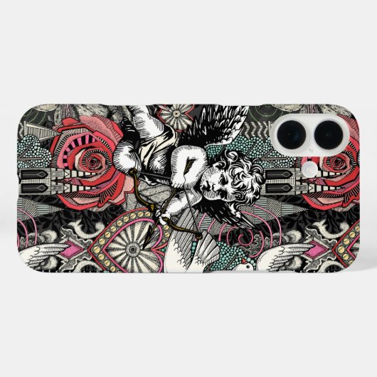 Valentinmaximalismus im Dunkeln Case-Mate iPhone Hülle (Rückseite (Horizontal))