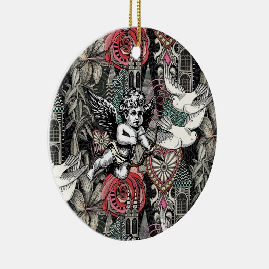 Valentinmaximalismus im Dunkeln Keramik Ornament (Rechts)