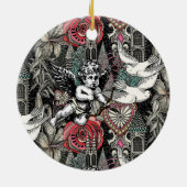 Valentinmaximalismus im Dunkeln Keramik Ornament (Hinten)