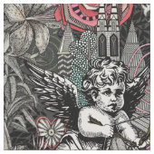 Valentinmaximalismus im Dunkeln Stoff (Nahaufnahme)