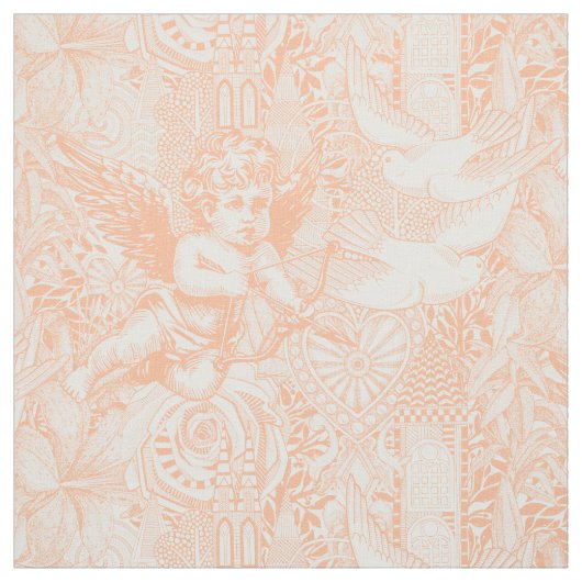 Valentinmaximalismus pfirsichweiß stoff (Muster)