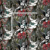 Valentinmaximalismus Stoff (Kachel)