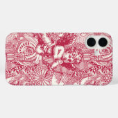 Valentinmaximalismus viva magenta halbe Perle Case-Mate iPhone Hülle (Rückseite (Horizontal))