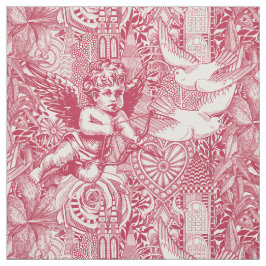 Valentinmaximalismus viva magenta halbe Perle Stoff