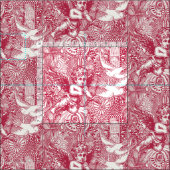 Valentinmaximalismus viva magenta halbe Perle Stoff (Kachel)