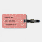 Valentinmuster Gepäckanhänger (Rückseite horizontal)