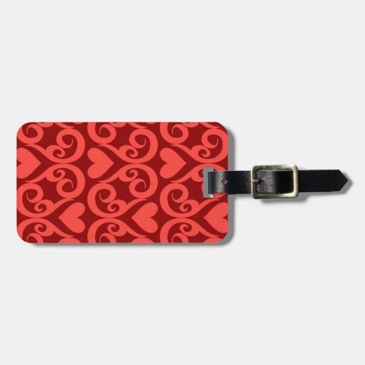 Valentinmuster Gepäckanhänger (Vorderseite horizontal)