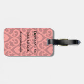 Valentinmuster Gepäckanhänger (Rückseite horizontal)