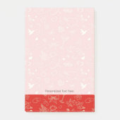 Valentinmuster Post-it Klebezettel (Vorderseite)