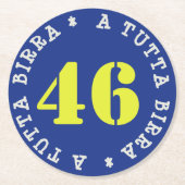 VALENTINO A TUTTA BIRRA - SOTTOBICCHIERI - RUNDER PAPPUNTERSETZER (Vorderseite)