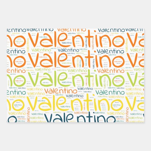 Valentino Geschenkpapier Set (Vorderseite 3)
