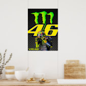 valentino rossi, moto gp legend, the doctor 46, poster (Küche)