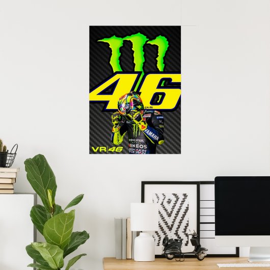 valentino rossi, moto gp legend,    the doctor 46, poster (Heimbüro)