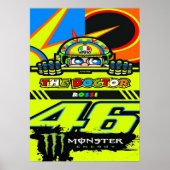 valentino rossi, moto gp legend, the doctor 46, poster (Vorne)