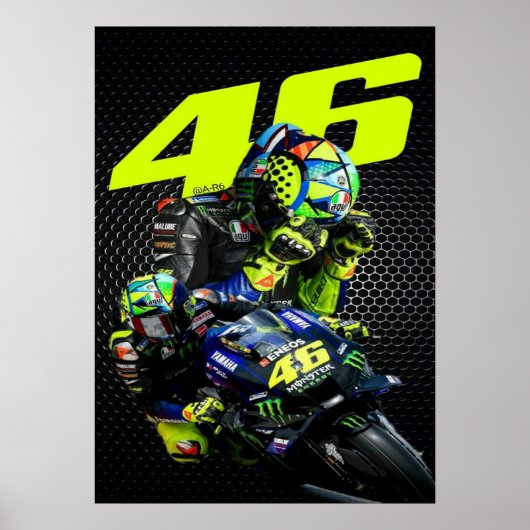 valentino rossi, moto gp legend, the doctor 46, poster (Vorne)