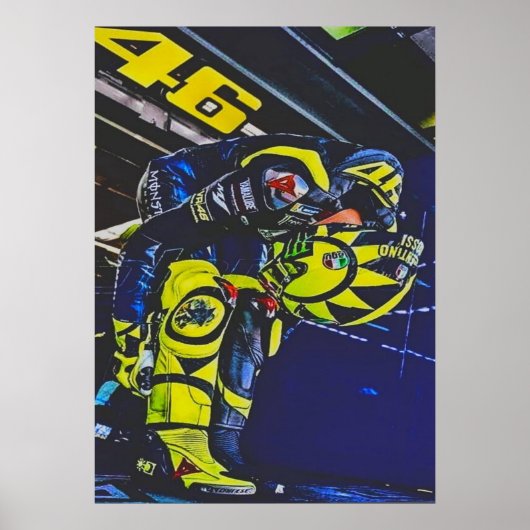 valentino rossi, moto gp legend, the doctor 46, poster (Vorne)