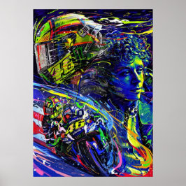 valentino rossi, moto gp legend,    the doctor 46, poster