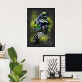 valentino rossi, moto gp legend, the doctor 46, poster (Heimbüro)