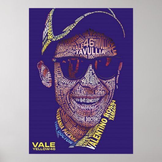 valentino rossi, moto gp legend, the doctor 46, poster (Vorne)