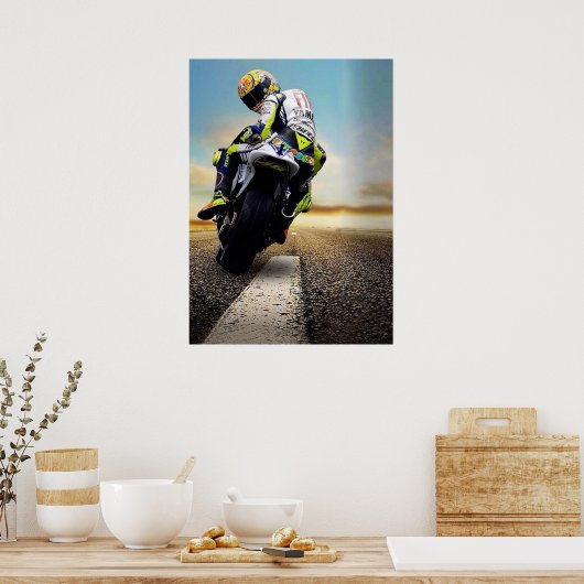 valentino rossi, moto gp legend,    the doctor 46, poster (Küche)