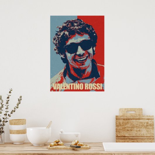 valentino rossi, moto gp legend, the doctor 46, poster (Küche)