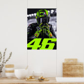 valentino rossi, moto gp legend, the doctor 46, poster (Küche)