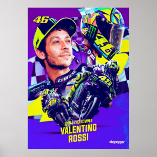 Valentino Rossi, Moto GP Legende, der Arzt 46, Poster