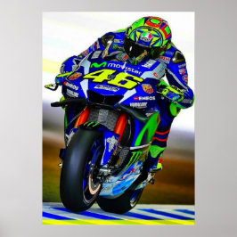 Valentino Rossi, Moto GP Legende, der Doktor 46, Poster