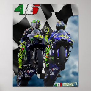 valentino rossi, moto gp legende, the doctor 46, r poster