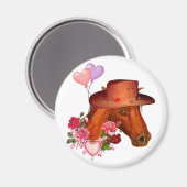 Valentinpferd Magnet (Vorderseite/Rückseite)