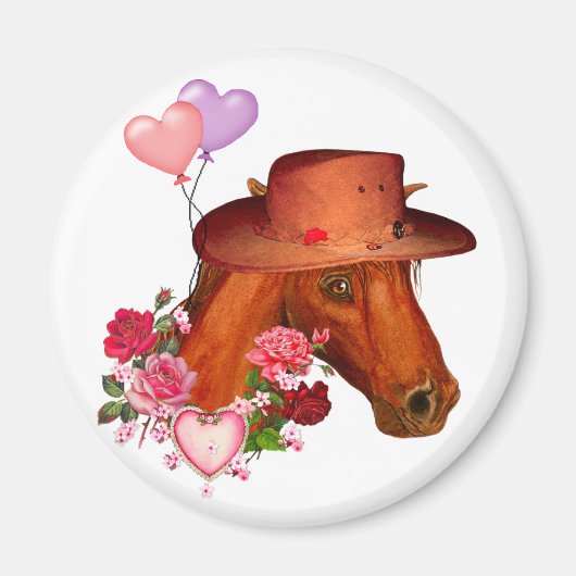 Valentinpferd Magnet (Vorne)
