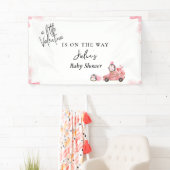 Valentinpink-Mädchen-Dusche Banner (Insitu)