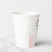 Valentinpink-Mädchen-Dusche Pappbecher (Rechts)