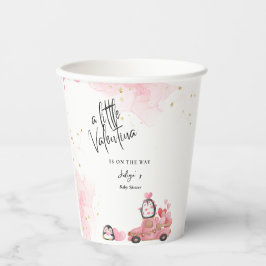 Valentinpink-Mädchen-Dusche Pappbecher