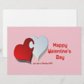 Valentinpuzzle Briefpapier (Vorne/Hinten)