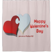 Valentinpuzzle Duschvorhang (Vorderseite)