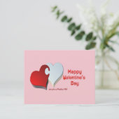 Valentinpuzzle Feiertagspostkarte (Stehend Vorderseite)